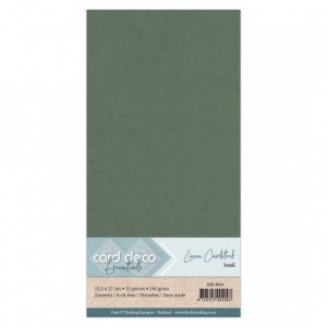 Card Deco linnen karton 13.5 x 27 cm basil, 10 stuks LKK-4K41