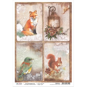 Ciao Bella Rice Paper A4, The Sound of Winter Cards, CBRP081 (Locatie: 1554)