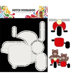 Dutch Doobadoo Card Art Motor en zijspan A5 stencil 470.713.813 (Locatie: 2931)
