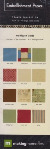 Embellishment Paper, travel collection, 30,5x30,5 cm, 29484