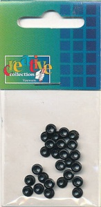 Eyelets zwart 25 stuks nr. 20407/17 (Locatie: 5RC1 )