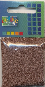 Glaskorrels 0,5 mm 25 gram Chocolat 21950 (Locatie: 4RT13 )