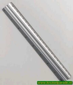 Hobby & Crafting Fun Liniaal aluminium 20 cm 12079-7920 (Locatie: K1)