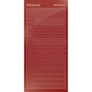 Hobbydots stickervel glanzend rood STDM134 (Locatie: H396 )