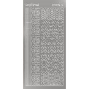 Hobbydots stickervel glanzend zilver STDM128 (Locatie: N265)