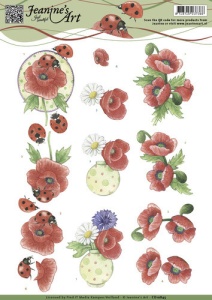 Jeanine's Art knipvel lieveheersbeestje CD10845 (Locatie: 1524)