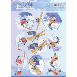 Jeanine's Art knipvel wintersport CD11031 (Locatie: 4534)
