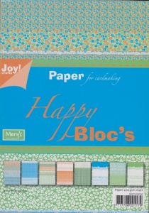 Joy Crafts papierblok A5 Happy Bloc's groen-blauw 6011 0031