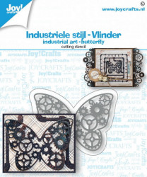 Joy! Crafts snijmal Industriële stijl - Vlinder 6002/1475 (Locatie: i499)