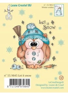 Leane Creatief clear stamp Let it snow 559845 (Locatie: K106)