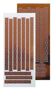 Leane Creatief lace spiegel koper 61 7971 (Locatie: H352 )