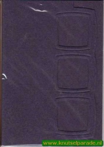 Lomiac kaart met drie kaders A6 blauw 3 stuks LC2103 (Locatie: Q012)