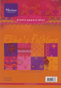 Marianne Design Pretty Paper Bloc Eline's folklore A5 PB7033