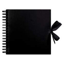 Papermania Scrapbook, 20x20cm, zwart, PMA 101404