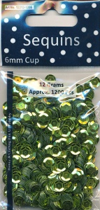Sequins Regular Lt. Green Cup 12212 1206 (Locatie: 1d )
