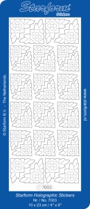 Starform sticker glitter zilver/goud 7003 (Locatie: L224)