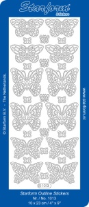 Starform sticker goud vlinders 1013 (Locatie: Q161)