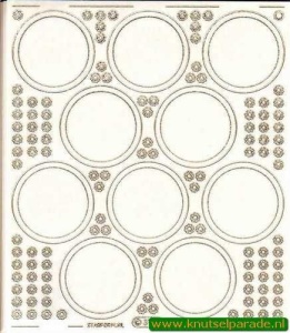 Starform sticker transparant goud nr. 3102 (Locatie: 5507)