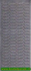 Starform sticker zilver frohe ostern 480 (Locatie: L118)