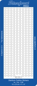 Starform stickervel goud koffiepotje 1198 (Locatie: F095)