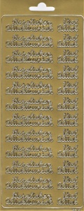Sticker goud herzlichen glückwunsch 3610 (Locatie: H266 )