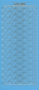 Stickervel blauw/goud nr. XP 6904 (Locatie: K111)