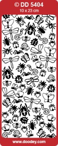 Stickervel dieren zilver DD5404 (Locatie: B092 )