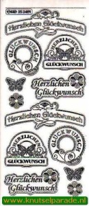 Stickervel transparant zilver MD353401 (Locatie: E196 )