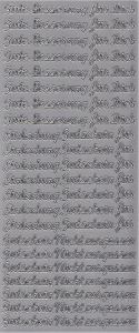 Stickervel zilver Gute Besserung 0705016 (Locatie: A038)