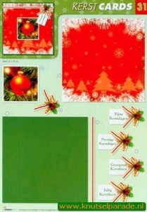 Studio Light knipvel cards kerst 31 (Locatie: 2364)