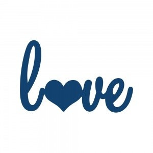Tattered Lace snijmal tekst "Love" DX51 (Locatie: NN296)