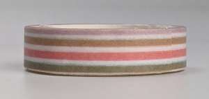 Washi tape streepjes, 3m lang, 10 mm breed