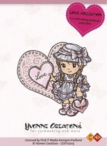 Yvonne Creations clear stamp Love coll. Girl CDST10015 (Locatie: NN266 )
