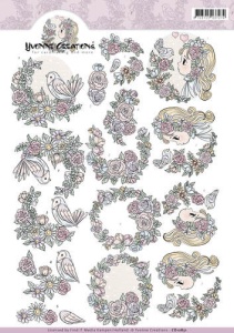 Yvonne Creations knipvel bloemen CD10851 (Locatie: 2243)