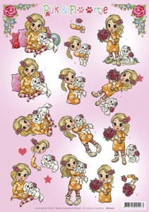 Yvonne Creations knipvel Puk & Floortje CD11017 (Locatie: 0609)