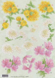 Anne Design knipvel bloemen HJ8001 (Locatie: 2659)