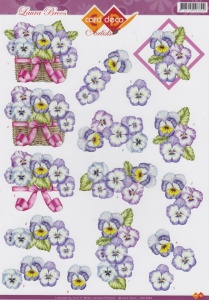 Card Deco knipvel bloemen CD10362 (Locatie: 0937)