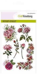 CraftEmotions clearstamps A6 - Botanical Rose Garden 1 (hoek) 130501/1240 (Locatie: NN015)