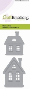 CraftEmotions snij- en embosmal Huisjes 115633/0133 (Locatie: K181)