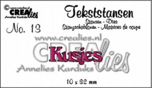 Crealies tekststans "Kusjes" CLTS13 (Locatie: C384)