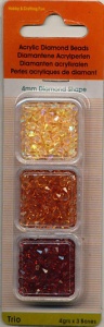 Diamond Shape Acrylkralen 4 mm 12034-0409 (Locatie: K3)