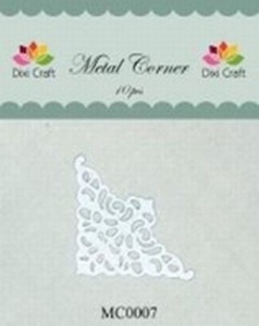 Dixi Craft Metal Corner 35x35 mm wit 10 stuks MC0007 (Locatie: B375 )