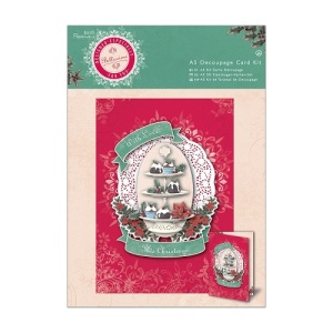 Docrafts A5 Decoupage Card Kit Bellissima Christmas PMA169935 (Locatie: 2927)