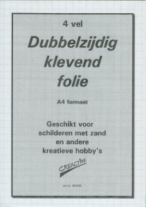 Dubbelzijdig klevend folie A4 4 vel 313001 (Locatie: 2331)