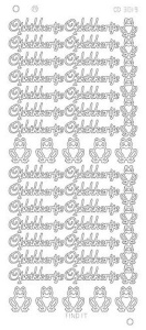 Find It stickervel glanzend goud opkikkertje CD3019 (Locatie: nn101)