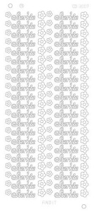 Find It stickervel glanzend zilver sterkte CD3007 (Locatie: u198)