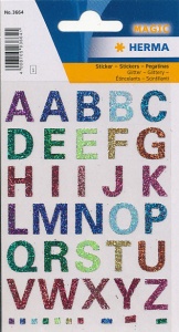 Herma stickers magic letters glitter 1 vel 3664 (Locatie: U181)