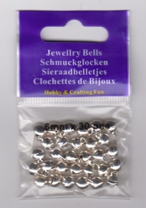Jewellry Bells zilver, 30 stuks, 12000-0601 (Locatie: k3 )