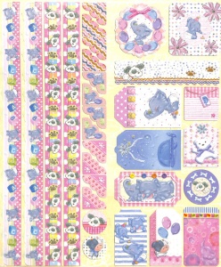 Joy!Crafts Sparkling Embossed stickers Baby 6013/0021 (Locatie: 1RA1)