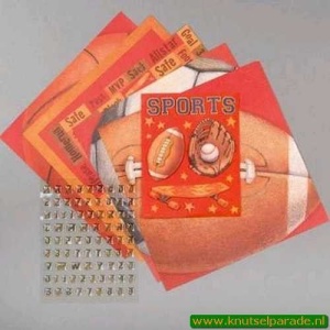 K&Company Tim Coffey sports scrap kit 670709 (Locatie: s2)